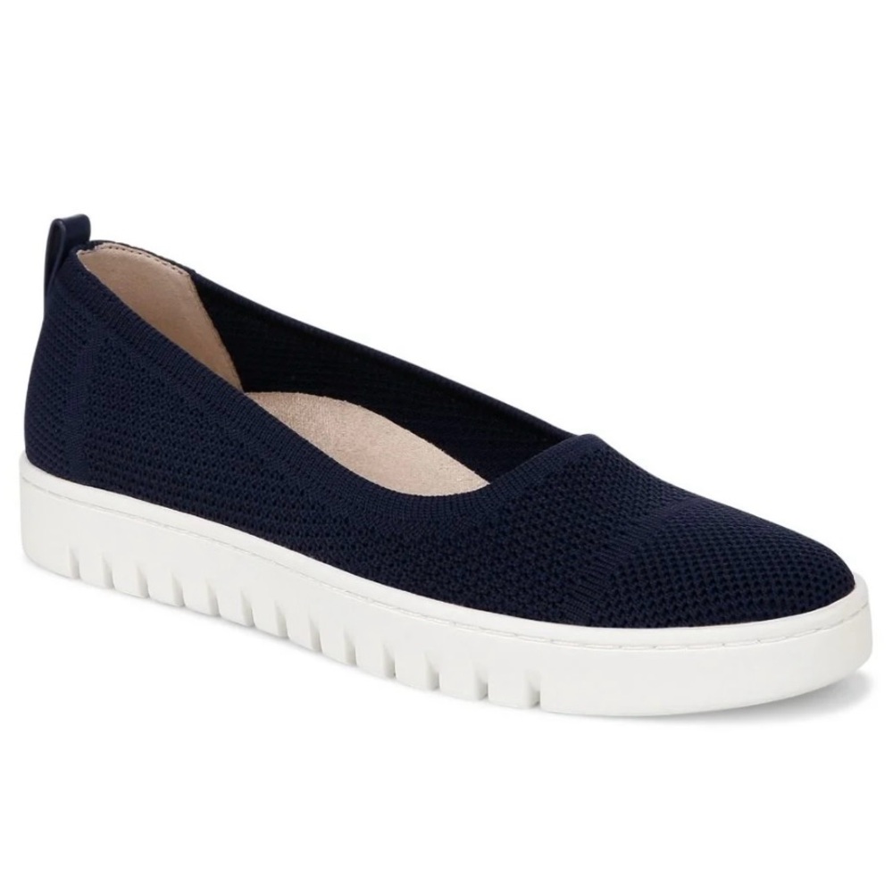 Vionic Uptown Knit Summer Flat Blue size 5